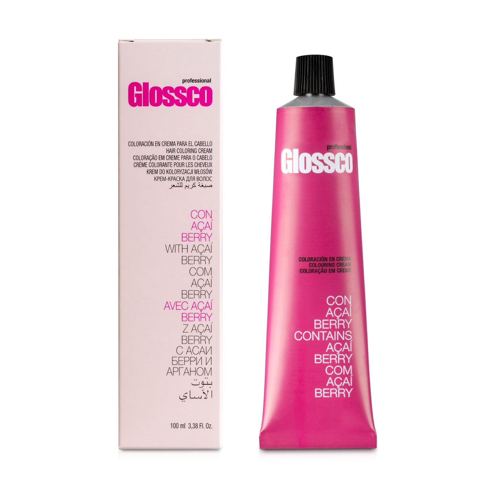 Перманентна крем-фарба для волосся Glossco Professional Hair Coloring Cream 7.77 Medium Intense Moka, 100 мл